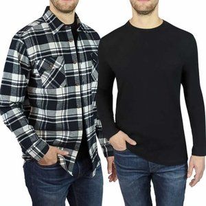 NWT Jachs New York Thermal Shirt and Thick Flannel Shirt Bundle Size XXL